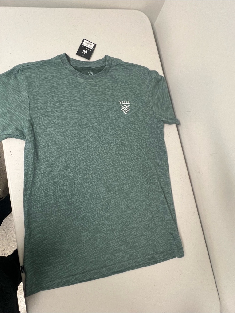 Men's Heather Green Crew Neck T-Shirt